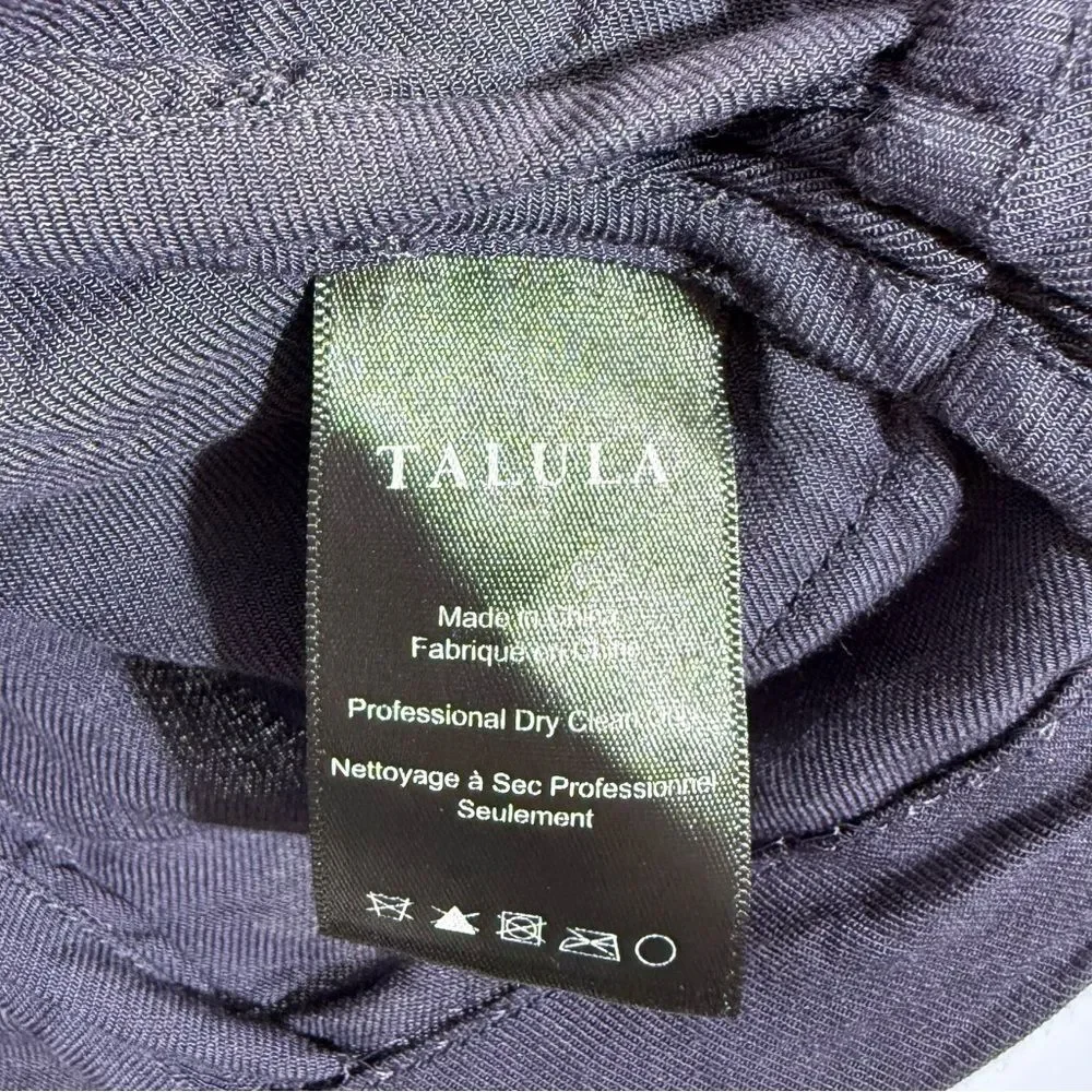 Aritzia Talula Kent Blazer Jacket 2 Open Front Lightweight Drapey Purple Casual - Picture 10 of 13